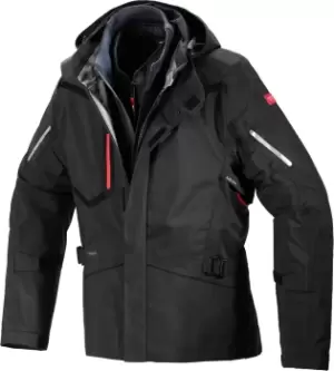 Image of Spidi Mission-T H2Out Step-InArmor Motorcycle Textile Jacket, black, Size XL, black, Size XL
