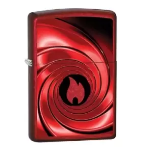 Image of Zippo 21063 Red Swirl Design windproof lighter