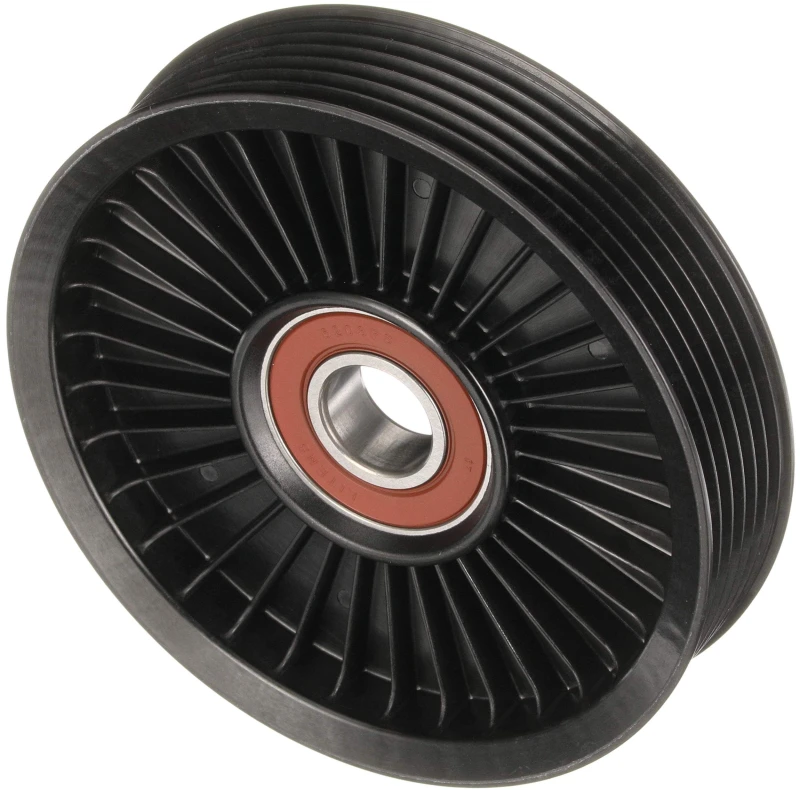 Image of GATES T38024 Idler Pulley with grooves Plastic Deflection/Guide Pulley,v-ribbed belt (312)