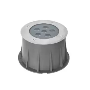 image of Ringo LED 6 Light Recessed Outdoor Ground Light Stainless Steel IP67