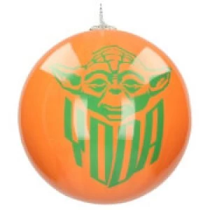 Image of Star Wars Christmas Bauble - Yoda and Logo