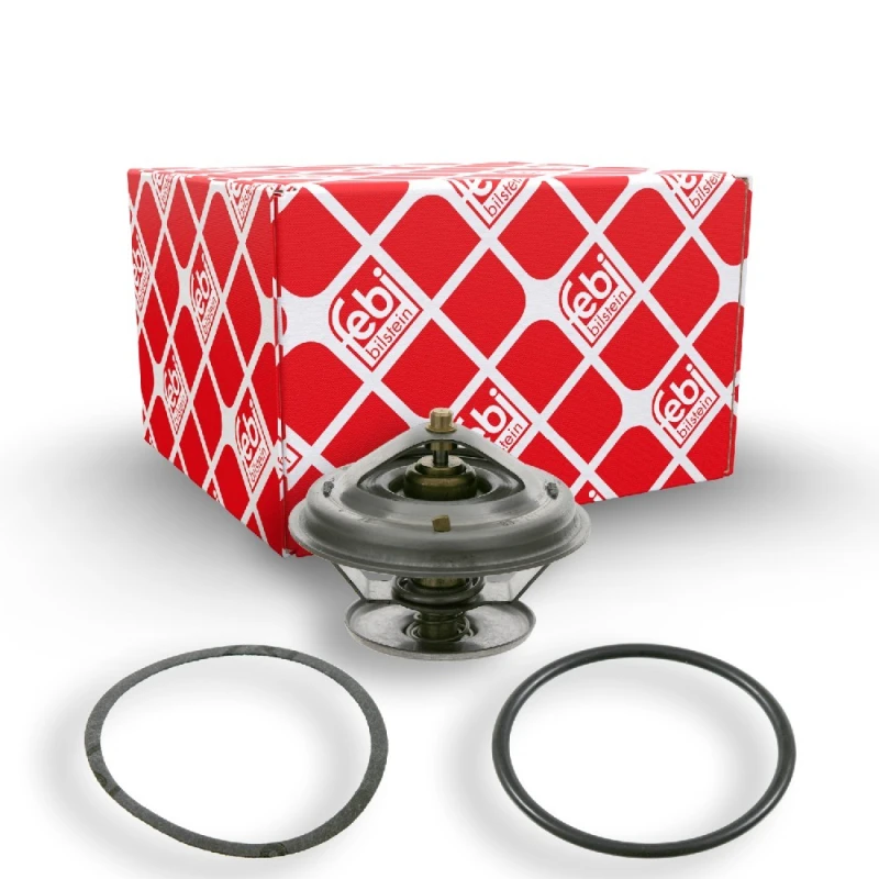 Image of FEBI BILSTEIN 22314 Engine thermostat Opening Temperature: 83°C, with gasket/seal, with seal ring Thermostat,coolant (316)