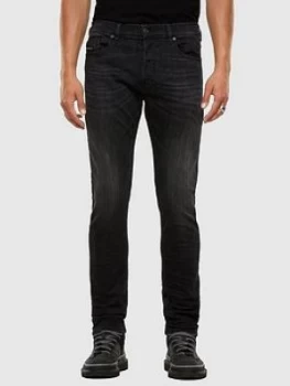 image of Diesel D-Luster Slim Fit Jean, Washed Grey, Size 30, Length Short, Men