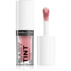 Image of Revolution Relove Baby Tint Liquid Blusher and Lip Gloss Shade Baby 1,4ml