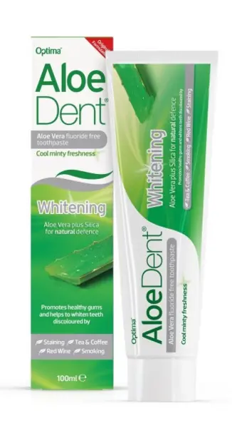 image of AloeDent Aloe Vera Whitening Fluoride Free ToothPaste 100ml