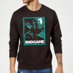 Image of Avengers Endgame War Machine Poster Sweatshirt - Black