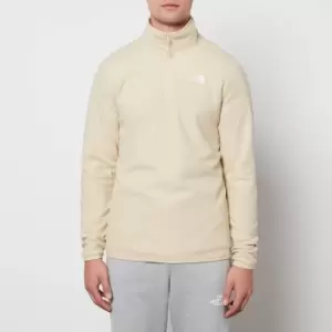 Image of The North Face Mens 100 Glacier 1/4 Zip Fleece - Gravel - L