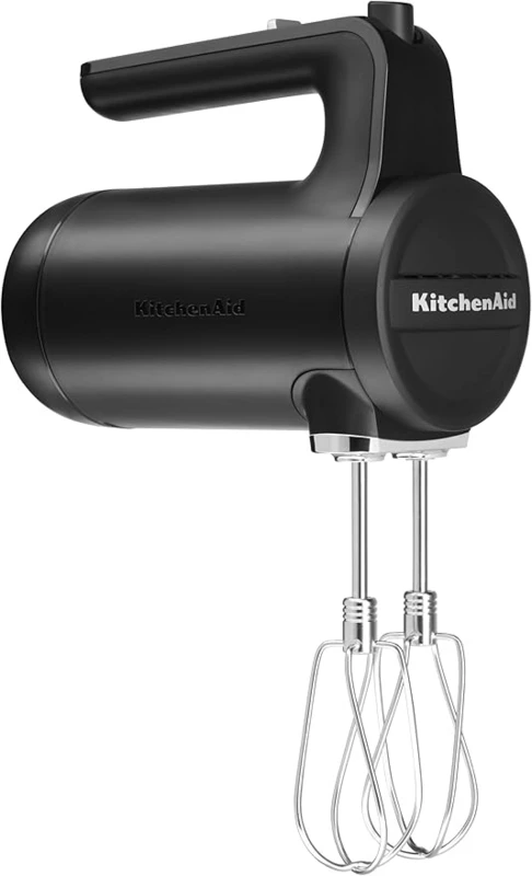 Image of KitchenAid 5KHMB732BBM 7 Speed Cordless Hand Mixer, Matte Black