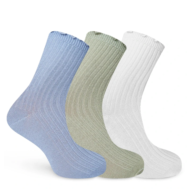 Image of Jack Wills Frill Socks 3 pack - Green Green One Size