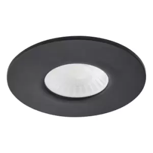 image of Spa Rhom LED Fire Rated Downlight 8W Dimmable IP65 Tri-Colour CCT Satin Black