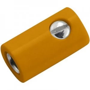 image of Mini jack socket Socket straight Pin diameter 2.6mm Orange