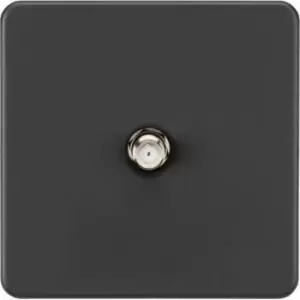 image of MLA Knightsbridge Screwless 1G Coaxial Socket (Non-Isolated) - Anthracite - SF0150AT