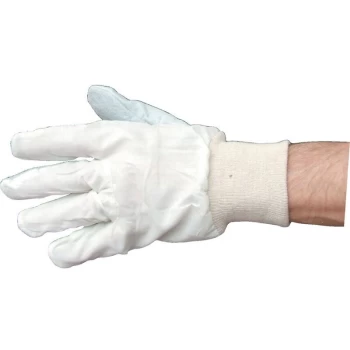 Image of Cotton/Chrome Knitted Wrist Gloves Size 10 - Tuffsafe