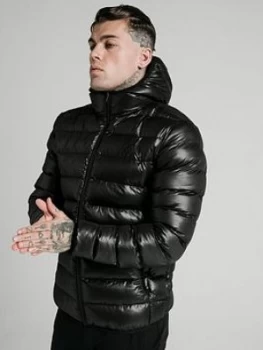 Image of SikSilk Atmosphere Padded Jacket - Black