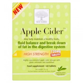 image of New Nordic Apple Cider High Strength tablets x 60