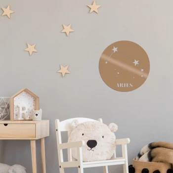 Image of Aries Horoscope - Copper Copper Decorative Metal Wall Accessory