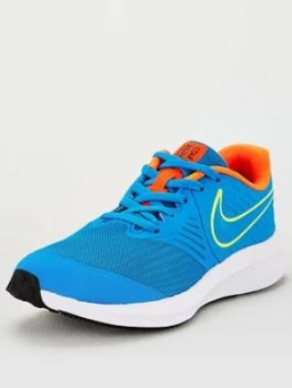 image of Nike Star Runner 2 Junior Trainers - Blue