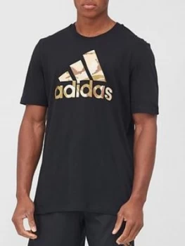 Image of adidas Camo T-Shirt - Black Size M Men