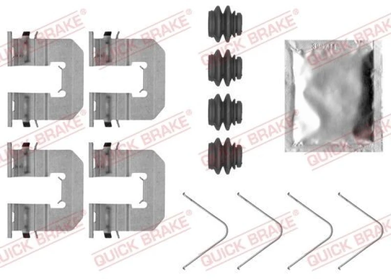 Image of QUICK BRAKE Brake pad fitting kit QUICK BRAKE 109-0068