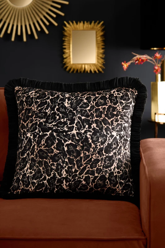 Image of Laurence Llewelyn-Bowen Josephine Velvet 43cmx43cm Filled Cushion Gold