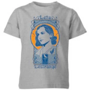 Image of Fantastic Beasts Leta Lestrange Kids T-Shirt - Grey - 11-12 Years