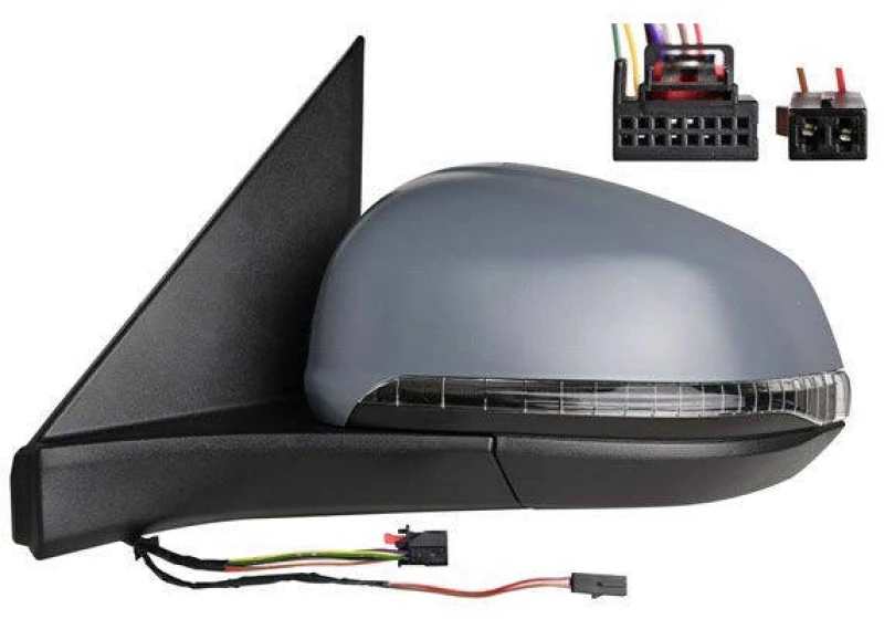 Image of ALKAR 9241766 Wing mirror Left, Electric, with Peripheral Lighting, primed Outside Mirror (50)