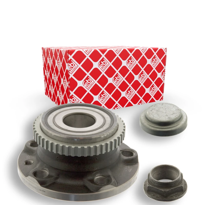 Image of RIDEX 654W0180 Wheel bearing kit Rear Axle both sides, Wheel Bearing integrated into wheel hub Wheel Bearing Kit (654)