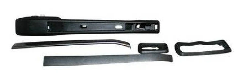 Image of JP GROUP 1187200180 Door Handle JP Right Rear, Black Door Handle (1373)