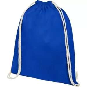 image of Bullet Orissa Organic Cotton Drawstring Bag (One Size) (Royal Blue)