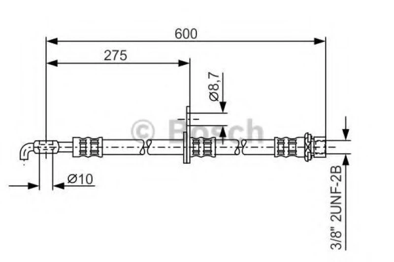 Image of Brake hose Bosch 1 987 476 246