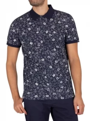 image of Freedom Flowers Pique Polo Shirt