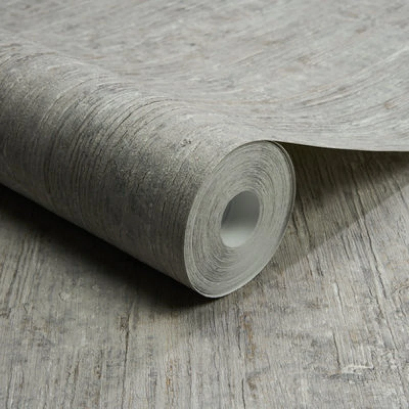 Image of Grandeco Cemento Organic Plaster Effect Textured Wallpaper, Mid Grey