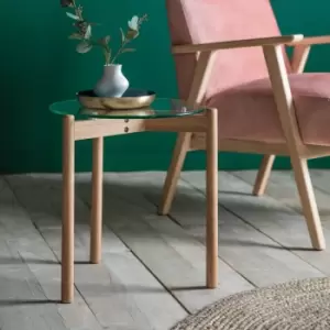 Image of Hays Side Table, Glass Pink