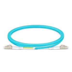 image of Fiber Duplex Patch Cord Om3 Lszh 50/125 Lc/lc Aqua- 1 M