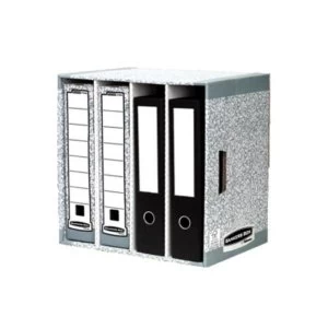 image of Bankers Box by Fellowes System File Store with 4 x Partitions Pack of 5