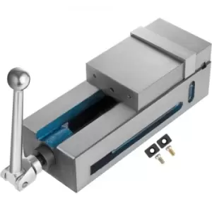 Image of Bench Clamp Vise High Precision Clamping Vise 4" Jaw Width CNC Vise Fixed Jaw