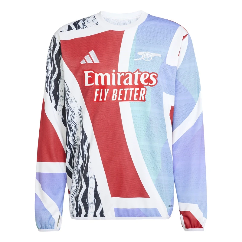 Image of adidas Arsenal Pre Match Drill Top 2024 2025 Adults Better Scarlet male S