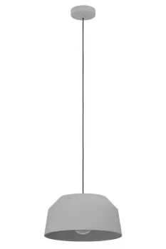 image of Contrisa IP20 Grey Steel Scandi Pendant Light