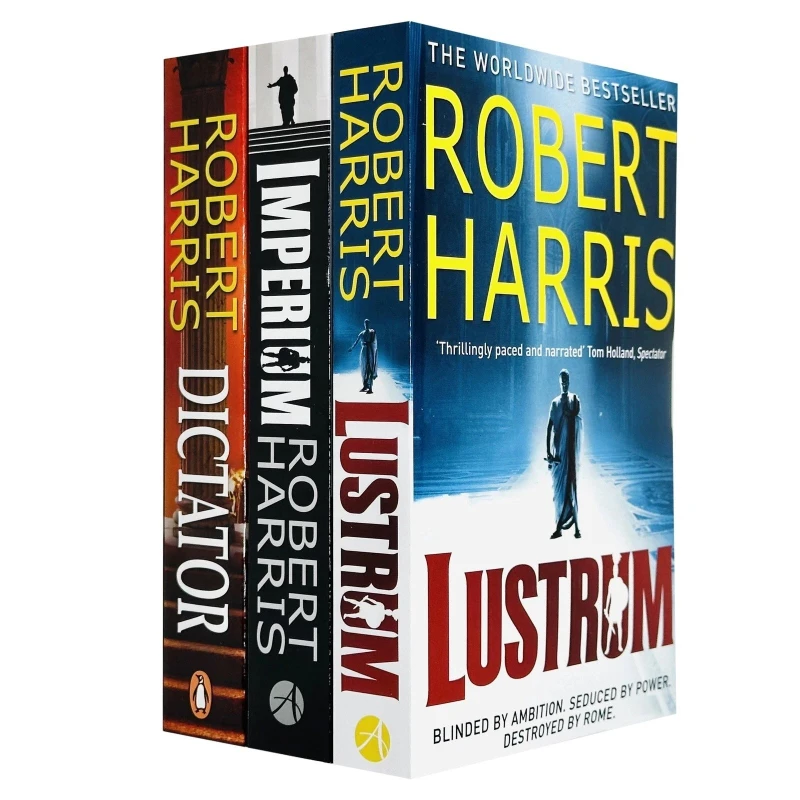 Image of Robert Harris Cicero Trilogy Complete 3 Book Set Dictator Lustrum Imperium Historical Political Novels Robert Harris Books