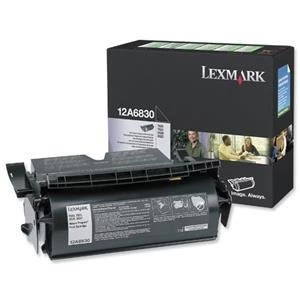 Image of Lexmark 12A6830 Black Laser Toner Ink Cartridge