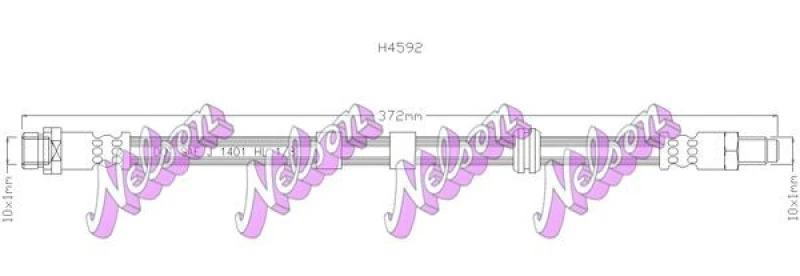 Image of Brake hose KAWE H4592
