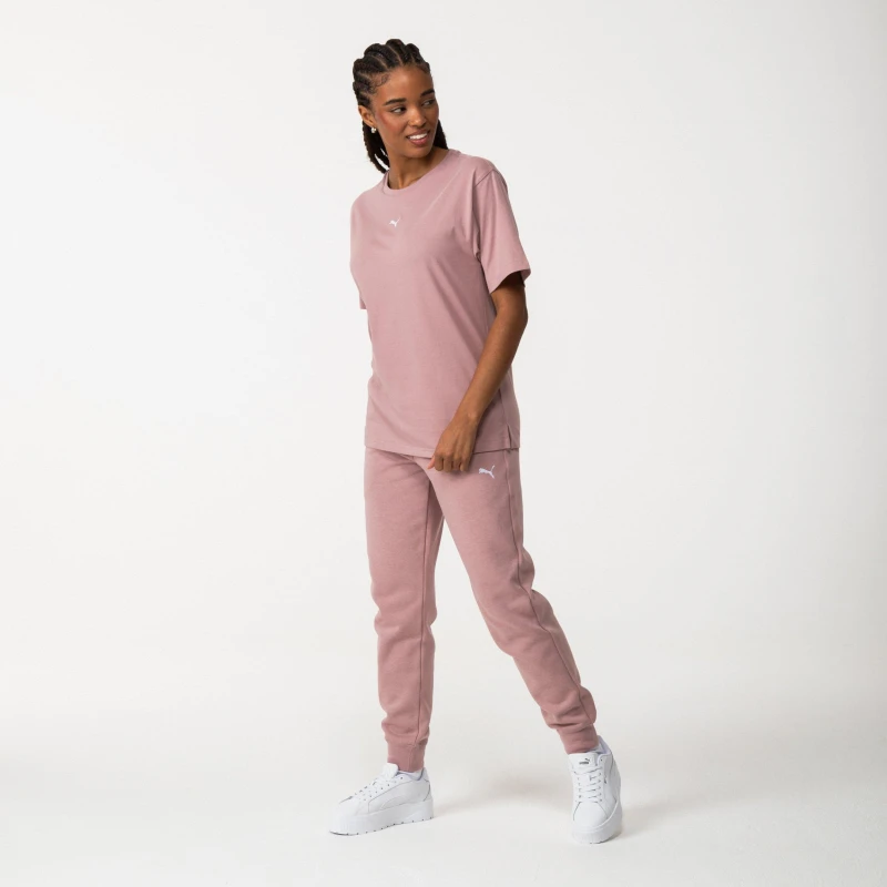 Image of Puma Essential Jogging Bottoms Womens Mauve female 6 (2XS)
