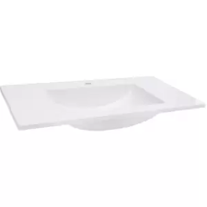 Image of Built-in Wash Basin 800x460x130 mm smc White Vidaxl White