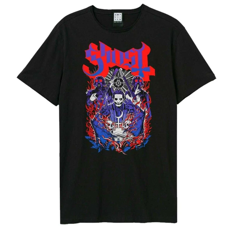 Image of Amplified Amplified Men Secrets Of The Muse Ghost T-Shirt in Black Size: X-Small Black XS Male 5063852066032