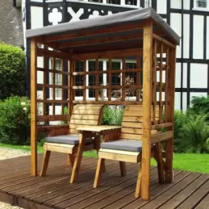 Image of Henley Twin Seat Arbour - Burgundy - Burgundy