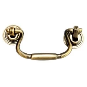 Image of BQ Brass effect Drop Furniture pull handle Pack of 1