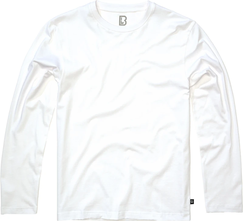 Image of Brandit Long sleeve T-Shirt Brandit Premium Blanc Male XL