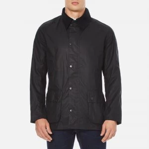 Image of Barbour Heritage Mens Ashby Wax Jacket - Navy - L