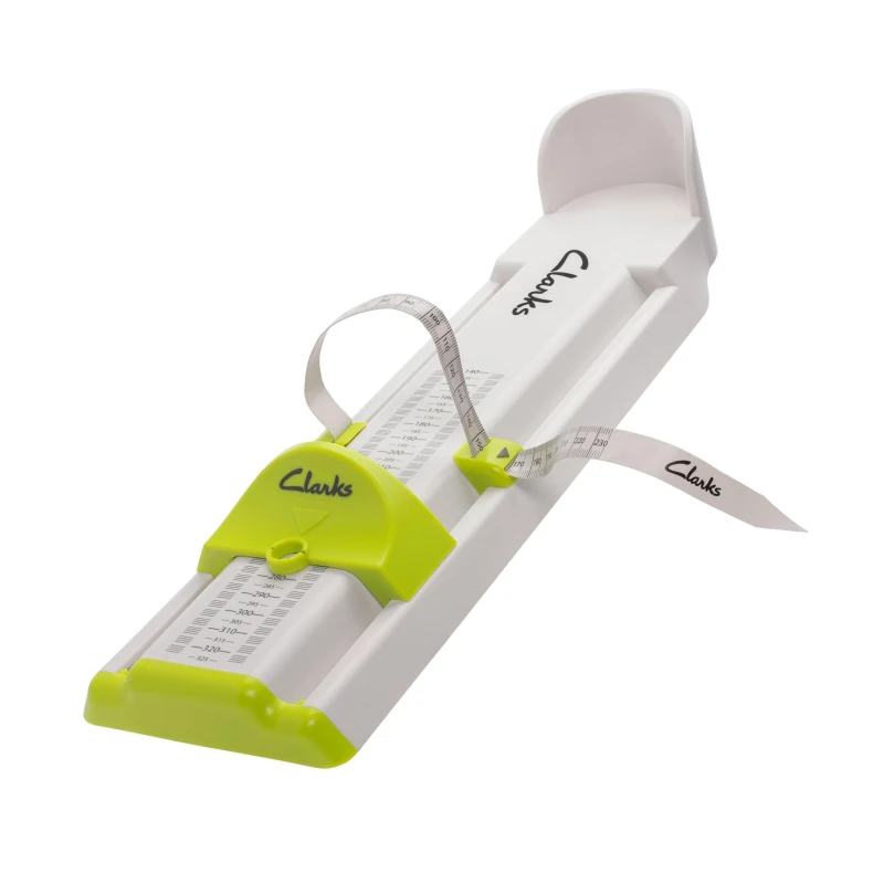 Image of Clarks Junior Gauge White/Green Foot Gauge White