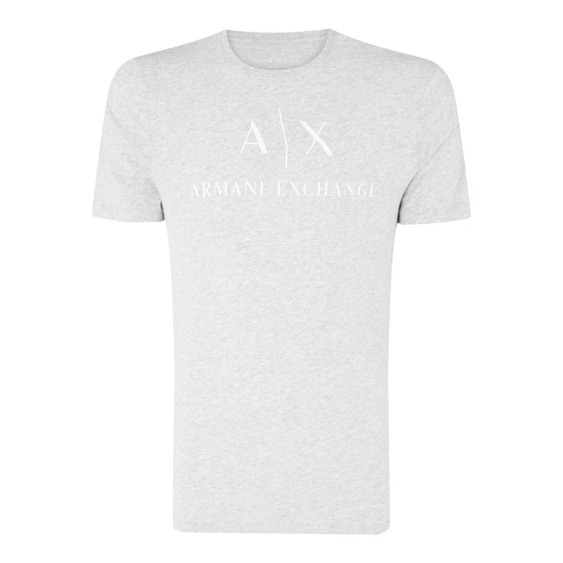 Image of Armani Exchange Logo T-Shirt - Grey Grey L